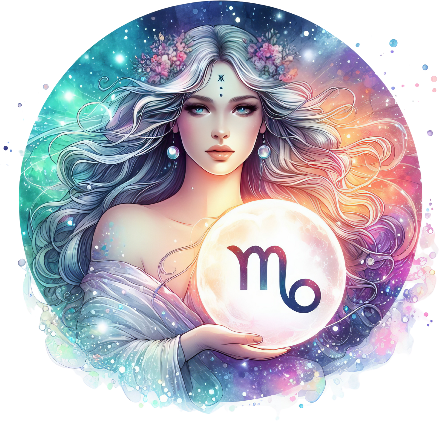 Moon Girl Zodiac Tumbler