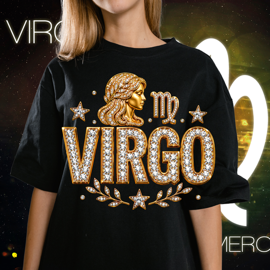 Virgo Faux Rhinestones