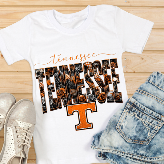 Tennessee Volunteers Skull and Roses