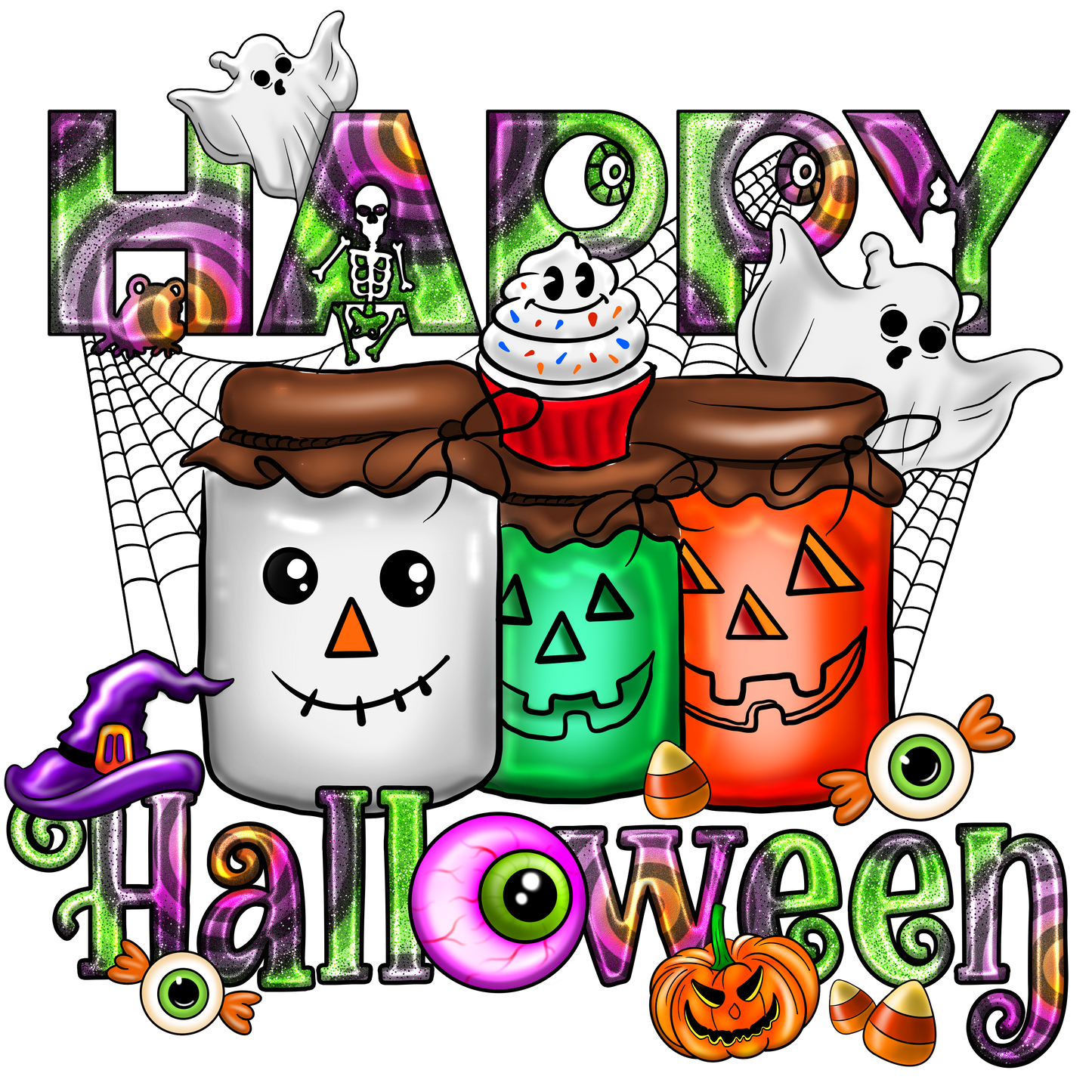 Halloween Cute Tumbler - includes kids size (All Images for Matching Shirts)