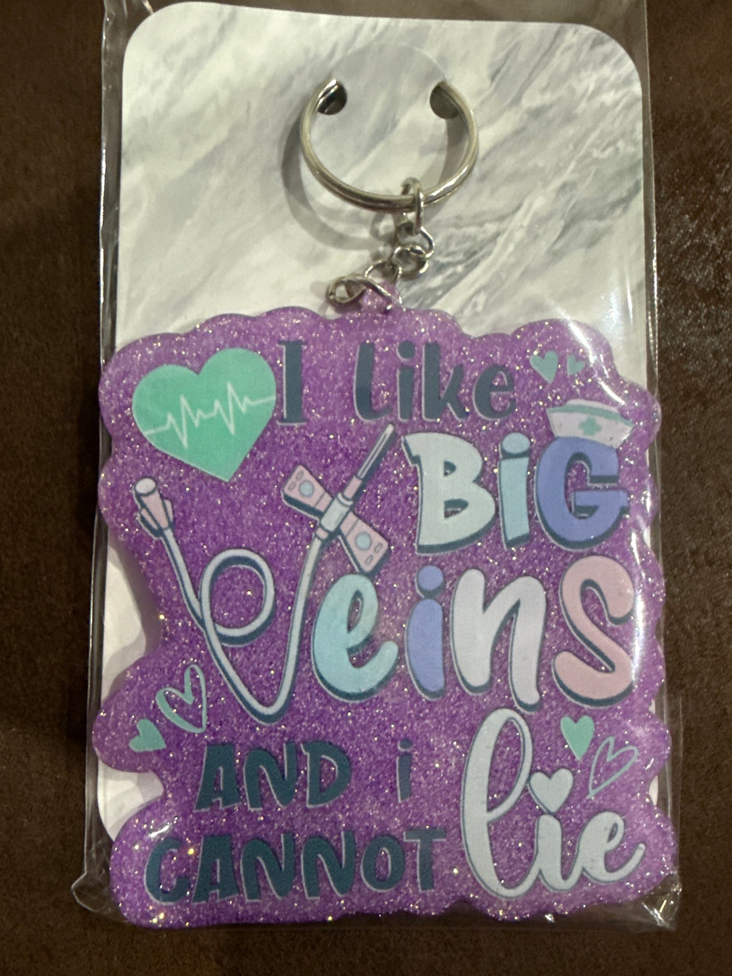 RTS - I Like Big Veins Keychain (and cannot lie) Keychain