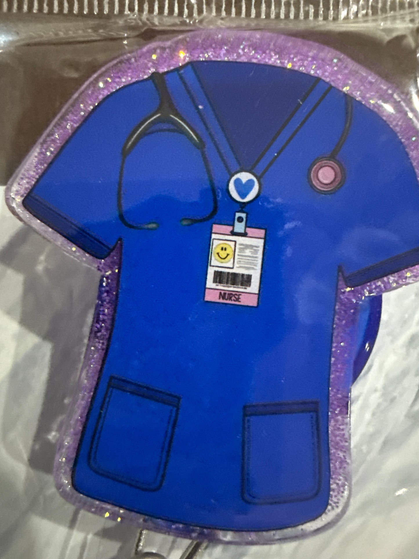 RTS - Blue Scrubs Badge Reel