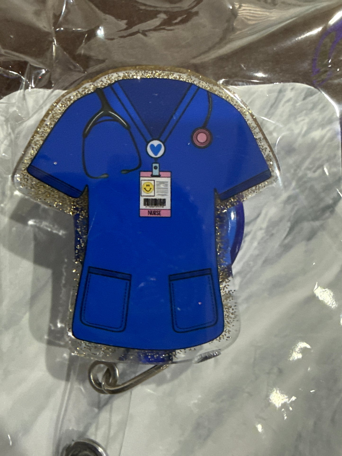 RTS - Blue Scrubs Badge Reel