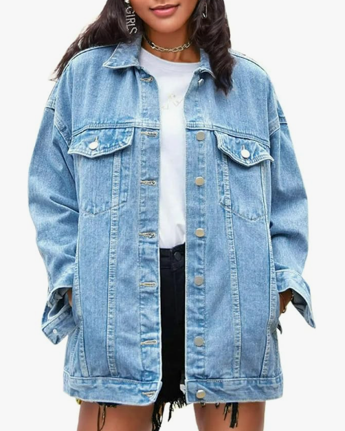 Pearl and Rhinestone APN Denim Jacket
