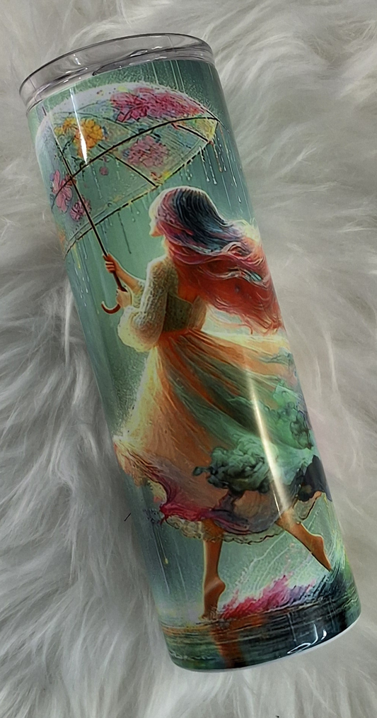 RTS - 20oz Dancing in the Rain Tumbler